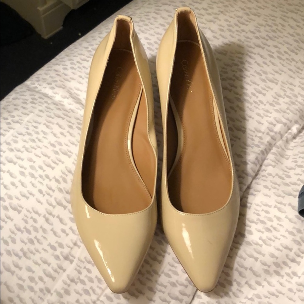 Calvin Klein Nude Block Heel